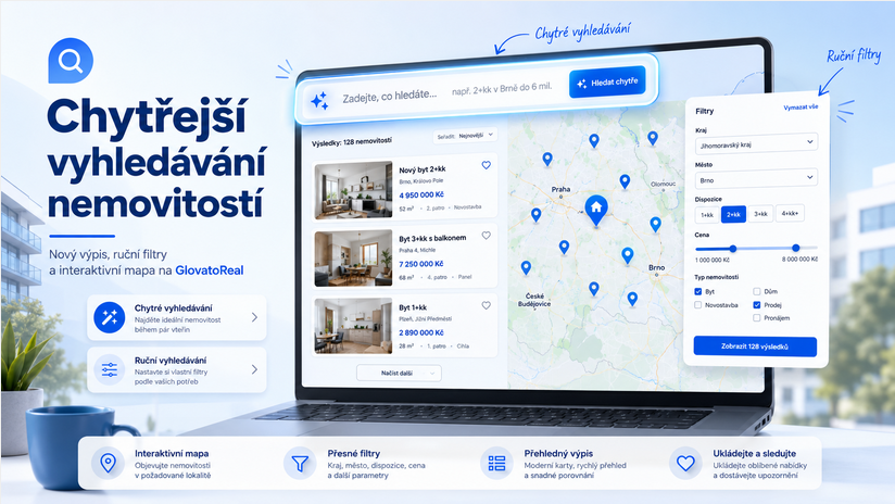 GlovatoReal má chytřejší vyhledávání nemovitostí