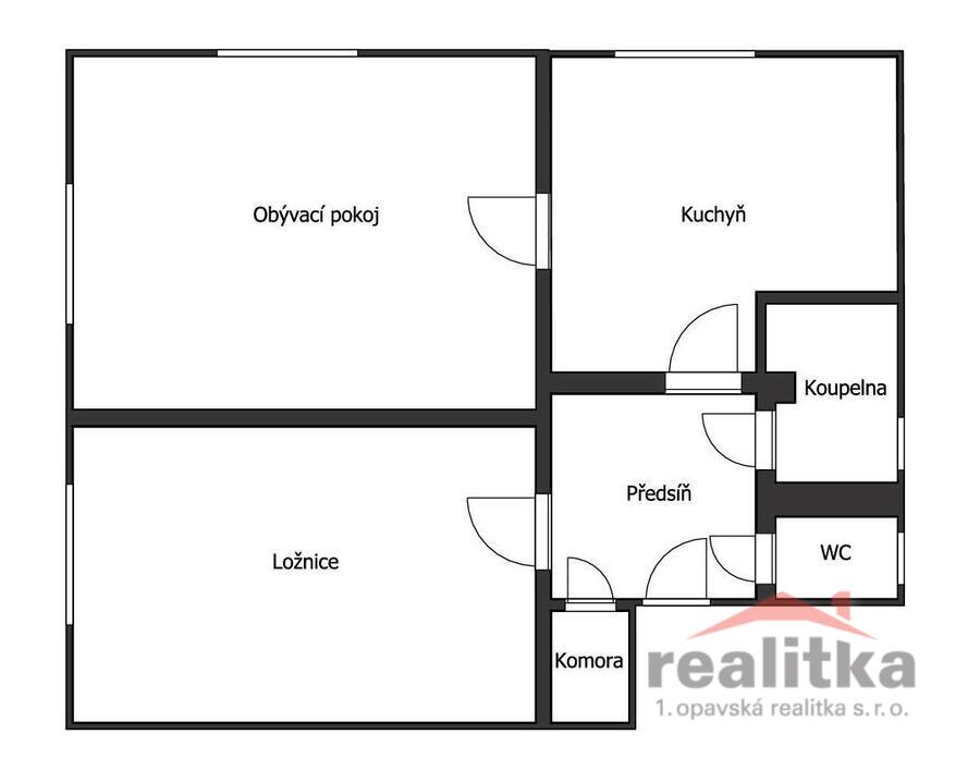 Pronájem bytu 2+1 67 m2 se zahradou, Opava, ul. Horovo náměstí – fotografie 3