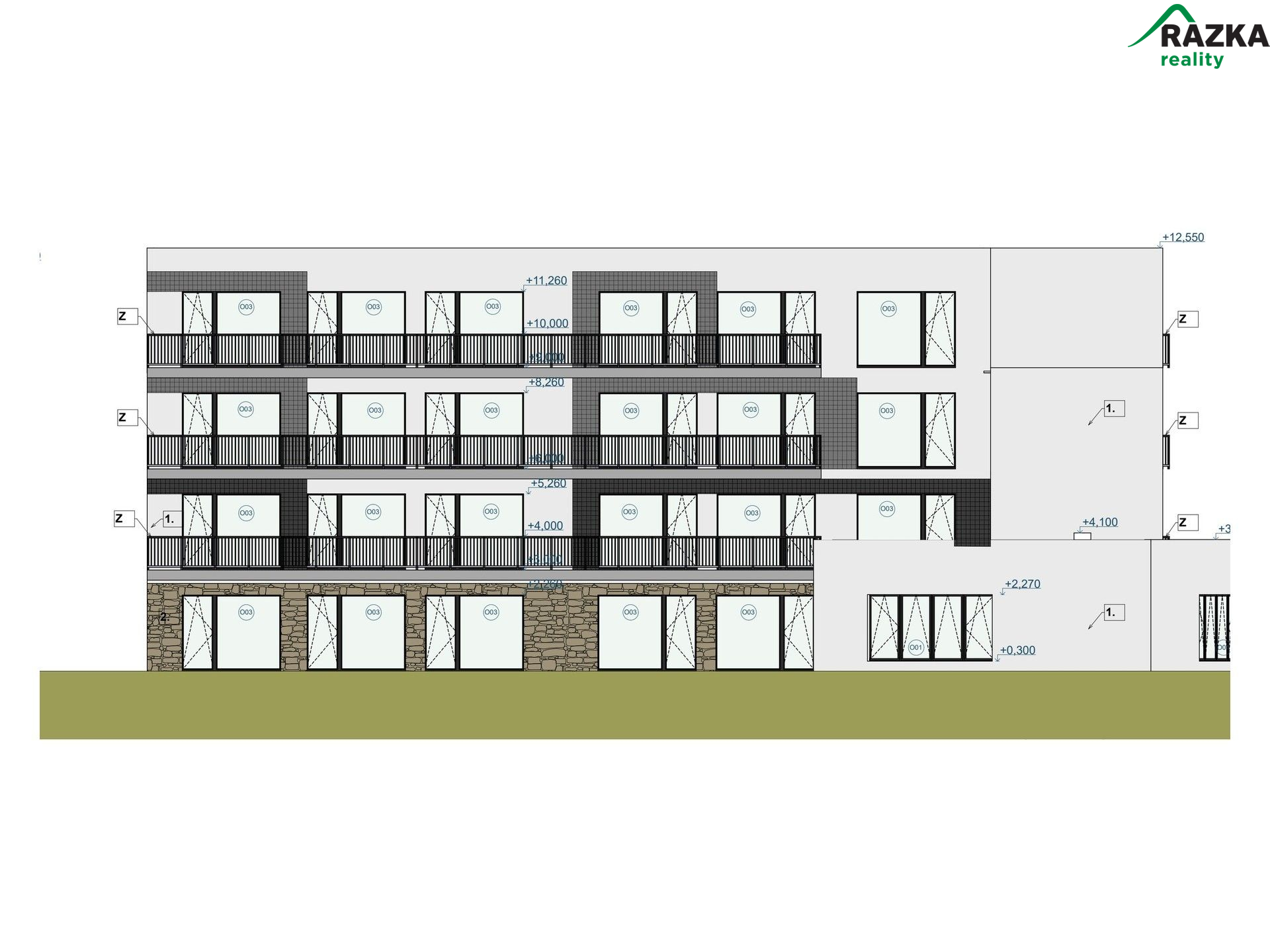 Prodej st. pozemku pro výstavbu BD o 30 bytových jednotkách