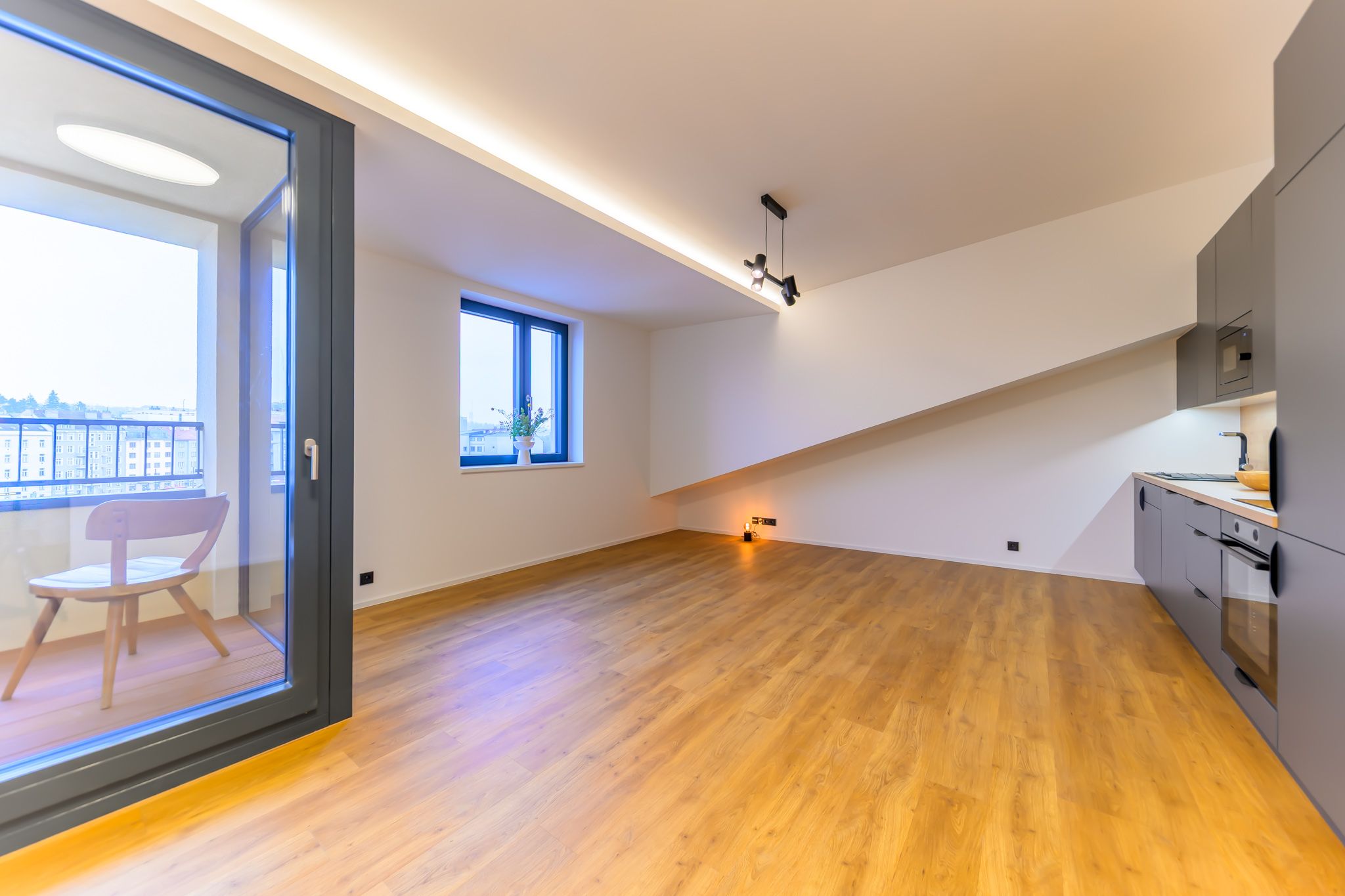 Prémiový pronájem – nový byt 2+kk 69,6 m² s balkonem, Světova 16, Praha 8 - Libeň – fotografie 3