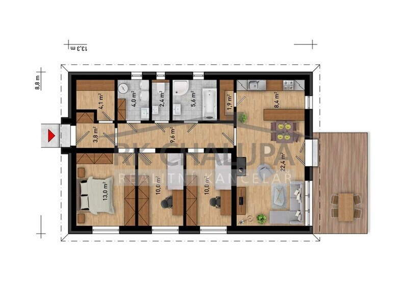 Výstavba zděného RD 4+kk na vašem pozemku, 114 m2, pro lokalitu České Budějovice a okolí – fotografie 3