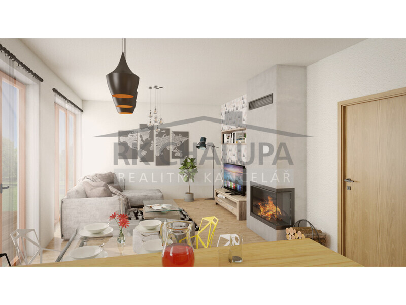 Prodej výstavby zděného domu 4+kk, en. třída B, Hosín u Českých Budějovic, parcela 750 m2 – fotografie 6