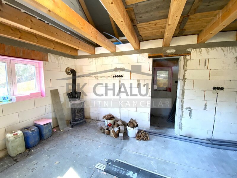 Prodej rekreační chaty, Dolní Stropnice, před dokončením, 42 m2, u řeky Stropnice – fotografie 6