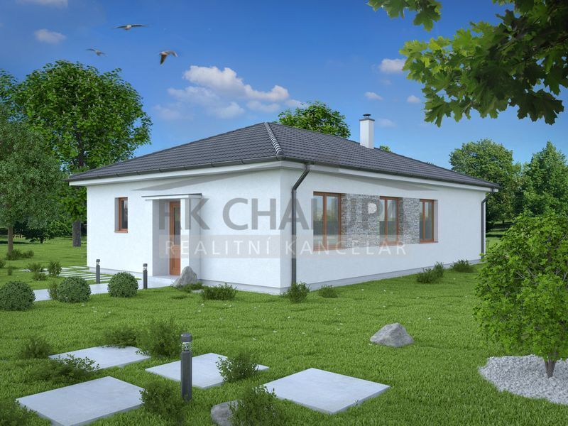 Prodej domu k výstavbě, bungalov 4+kk, obec Hosín, nízkoen. tř. B, fotovoltaika, 1.516 m2, platba v etapách. – fotografie 6